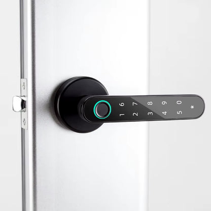 Tuya Smartlife APP Smart Fingerprint Password RFID Card Lock for Indoor Wooden Metal Door