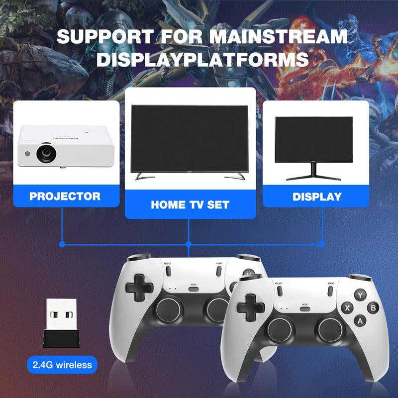Upgraded Retro Game Stick with 20,000+ Games, 4K Wireless HDMI Output, Plug and Play, Support Including 20+ Emulators Console Communication Cable Multicolor Springtok