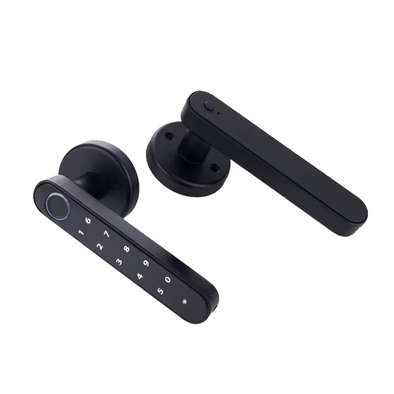 Tuya Smartlife APP Smart Fingerprint Password RFID Card Lock for Indoor Wooden Metal Door