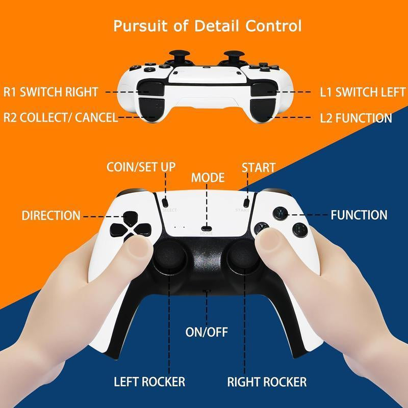 Upgraded Retro Game Stick with 20,000+ Games, 4K Wireless HDMI Output, Plug and Play, Support Including 20+ Emulators Console Communication Cable Multicolor Springtok
