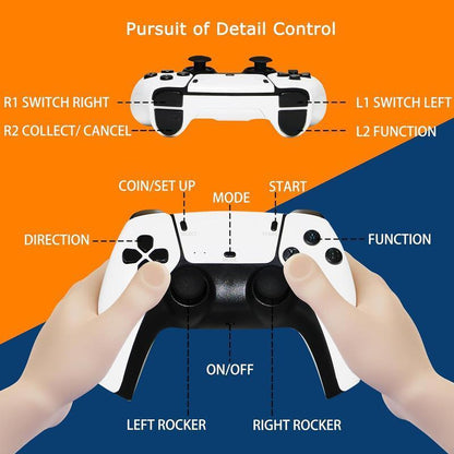 Upgraded Retro Game Stick with 20,000+ Games, 4K Wireless HDMI Output, Plug and Play, Support Including 20+ Emulators Console Communication Cable Multicolor Springtok