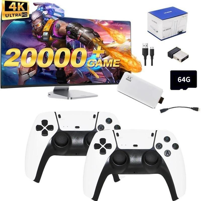 Upgraded Retro Game Stick with 20,000+ Games, 4K Wireless HDMI Output, Plug and Play, Support Including 20+ Emulators Console Communication Cable Multicolor Springtok
