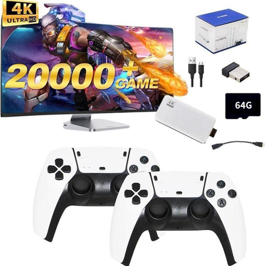 Upgraded Retro Game Stick with 20,000+ Games, 4K Wireless HDMI Output, Plug and Play, Support Including 20+ Emulators Console Communication Cable Multicolor Springtok